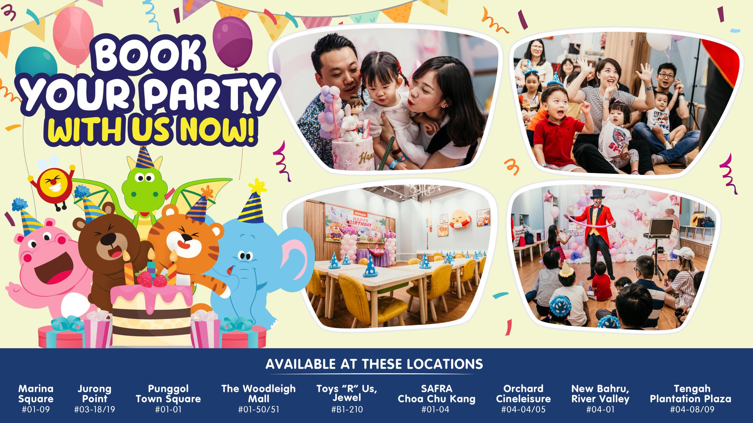 Promote Birthday Party _Website Banner 2025 Kiztopia Birthday Party